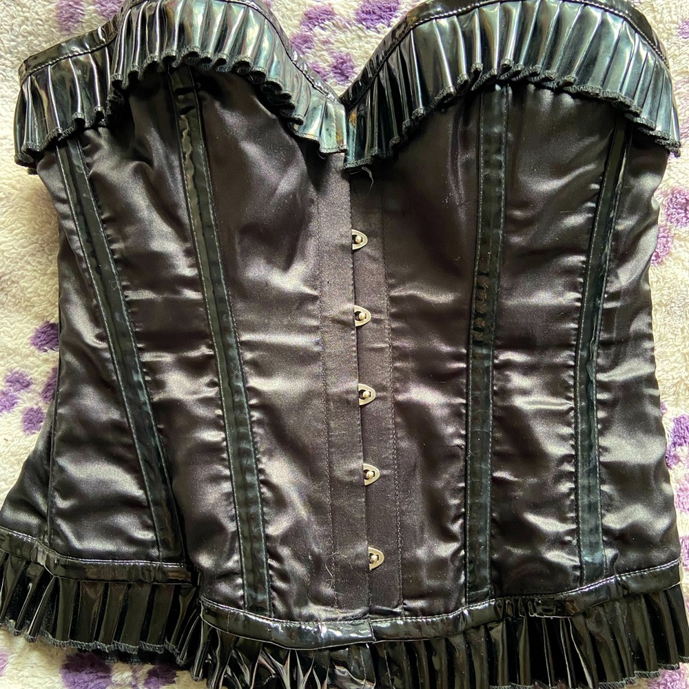 Pleather/PVC corset